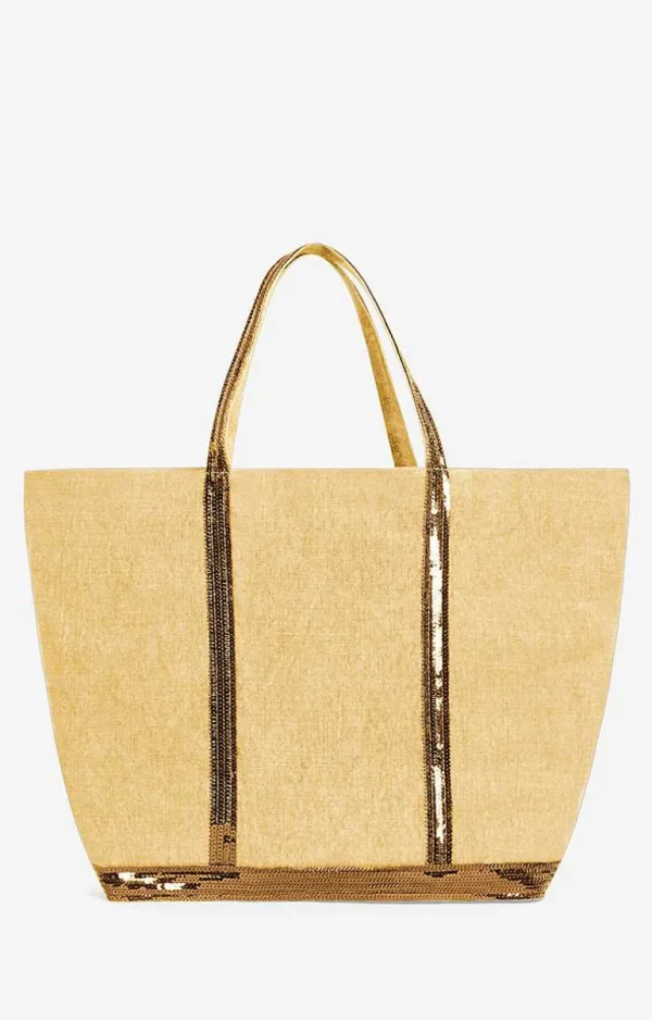 Vanessa Bruno Linen Xl Cabas Tote- Linen Tote Bags