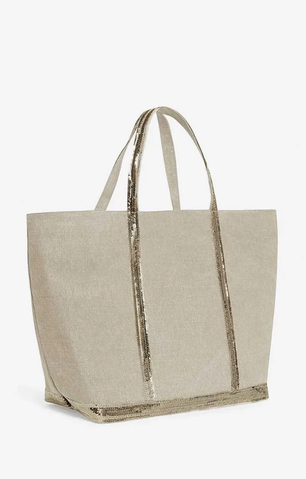 Vanessa Bruno Linen Xl Cabas Tote- Linen Tote Bags