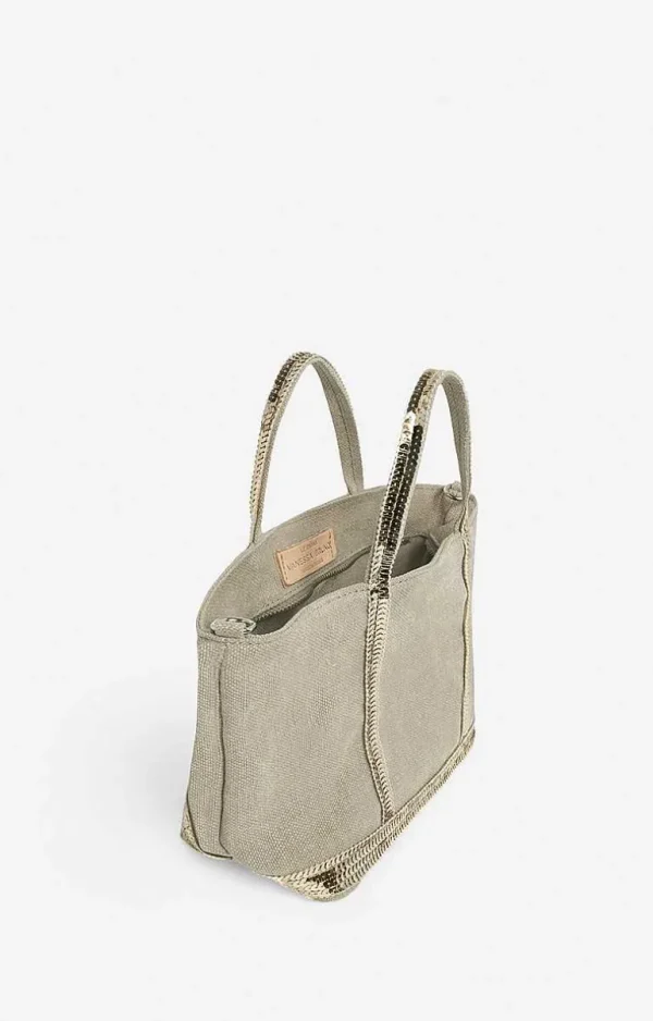 Vanessa Bruno Linen Xs Cabas Tote- Linen Tote Bags