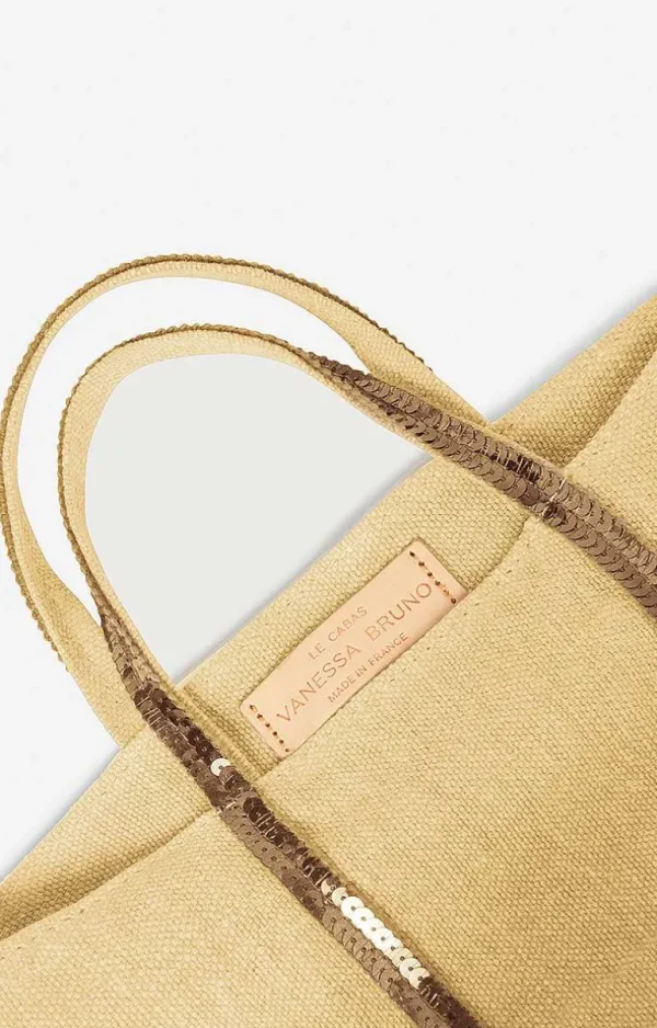 Vanessa Bruno Linen Xs Cabas Tote- Linen Tote Bags