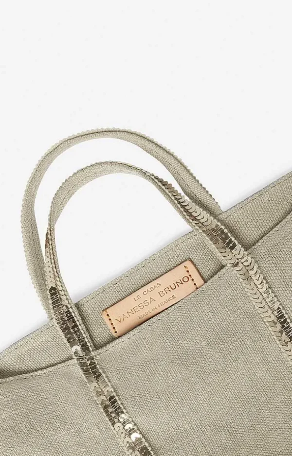 Vanessa Bruno Linen Xs Cabas Tote- Linen Tote Bags