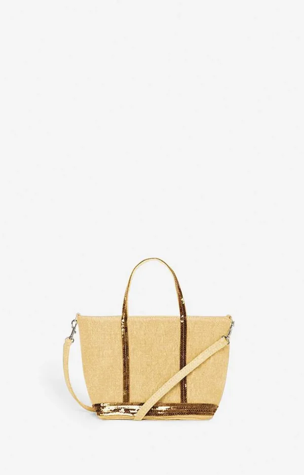 Vanessa Bruno Linen Xs Cabas Tote- Linen Tote Bags