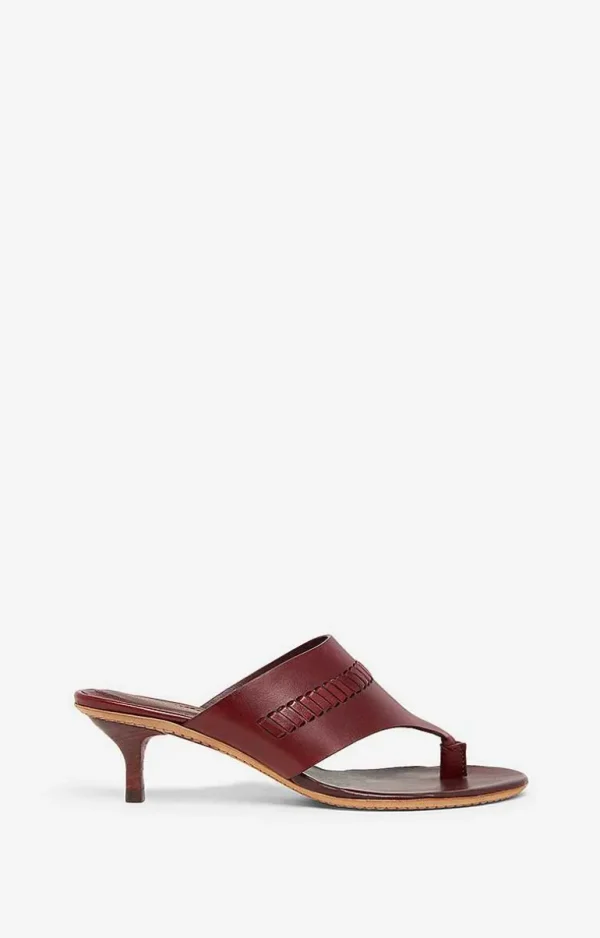 Vanessa Bruno Mules In Vegetable Tanned Leather- 36 | 37