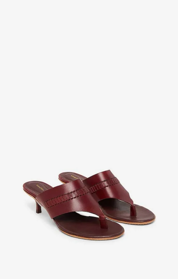 Vanessa Bruno Mules In Vegetable Tanned Leather- 36 | 37