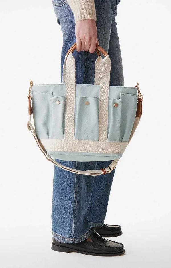 Vanessa Bruno Multi-Pocket S Cabas Tote- Canvas Tote Bags