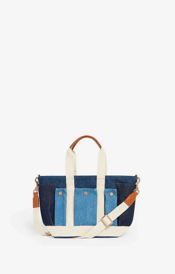 Vanessa Bruno Multi-Pocket S Cabas Tote- Canvas Tote Bags