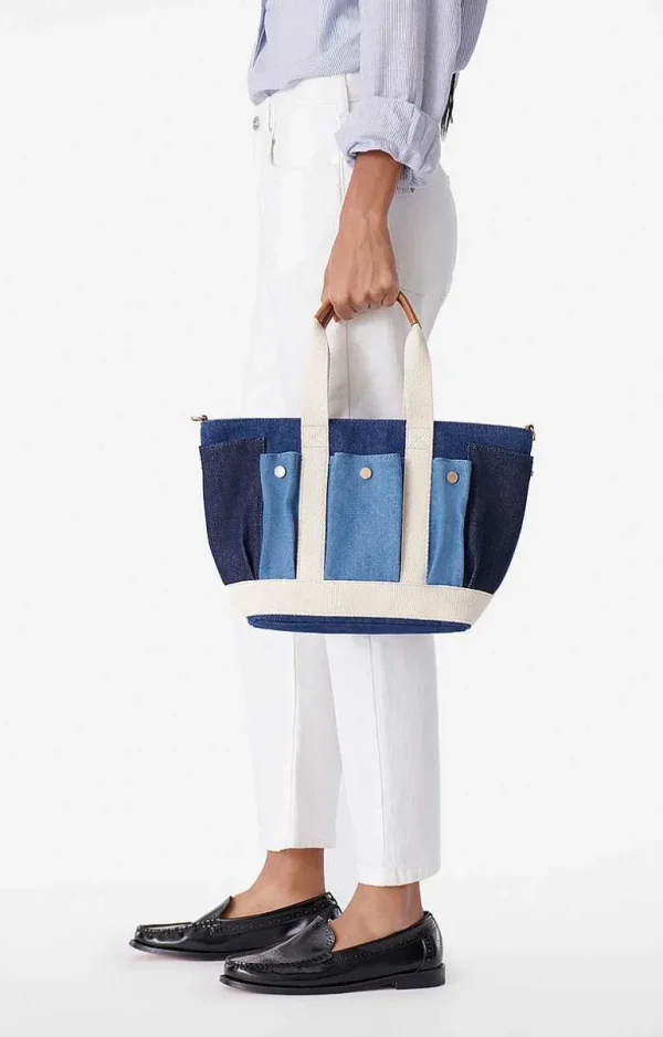 Vanessa Bruno Multi-Pocket S Cabas Tote- Canvas Tote Bags