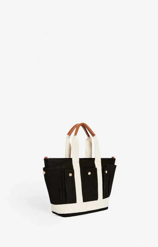 Vanessa Bruno Multi-Pocket S Cabas Tote- Canvas Tote Bags