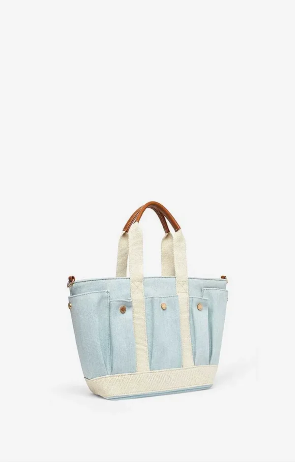 Vanessa Bruno Multi-Pocket S Cabas Tote- Canvas Tote Bags