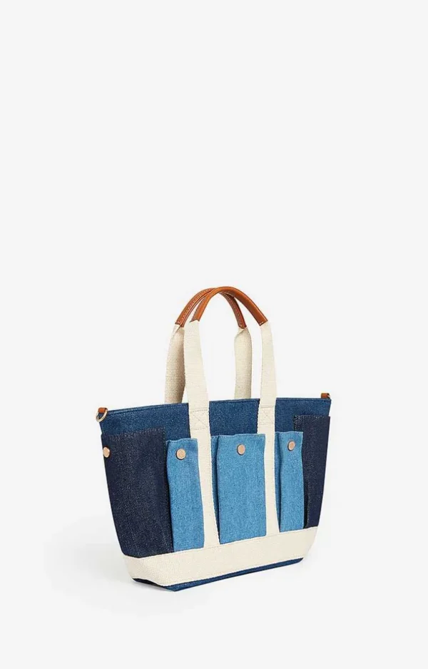 Vanessa Bruno Multi-Pocket S Cabas Tote- Canvas Tote Bags