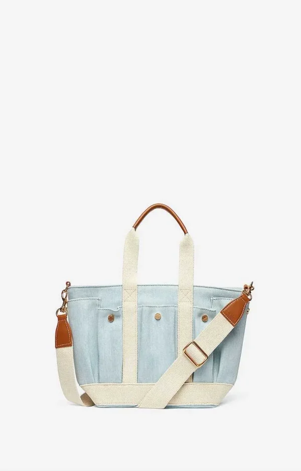 Vanessa Bruno Multi-Pocket S Cabas Tote- Canvas Tote Bags