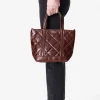 Vanessa Bruno Quilted Leather S Cabas Tote- Accessories