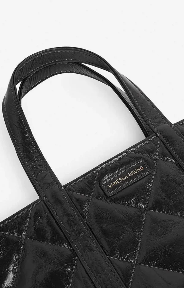 Vanessa Bruno Quilted Leather S Cabas Tote- Accessories