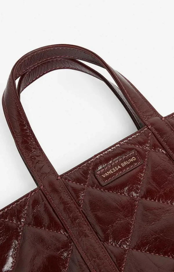 Vanessa Bruno Quilted Leather S Cabas Tote- Accessories