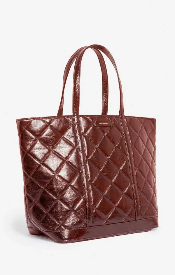 Vanessa Bruno Quilted Leather Xl Cabas Tote- Accessories