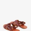 Vanessa Bruno Raffia & Leather Sandals- Raffia