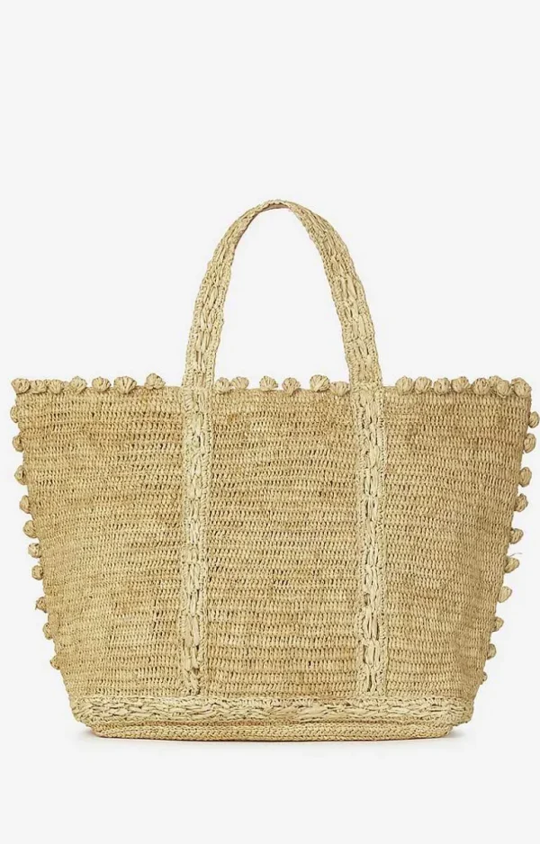 Vanessa Bruno Raffia Bubbles L Cabas Tote- Raffia