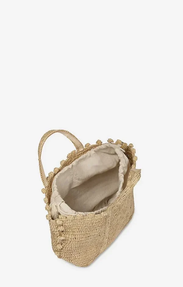 Vanessa Bruno Raffia Bubbles S Cabas Tote- Raffia