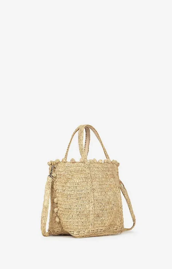 Vanessa Bruno Raffia Bubbles S Cabas Tote- Raffia