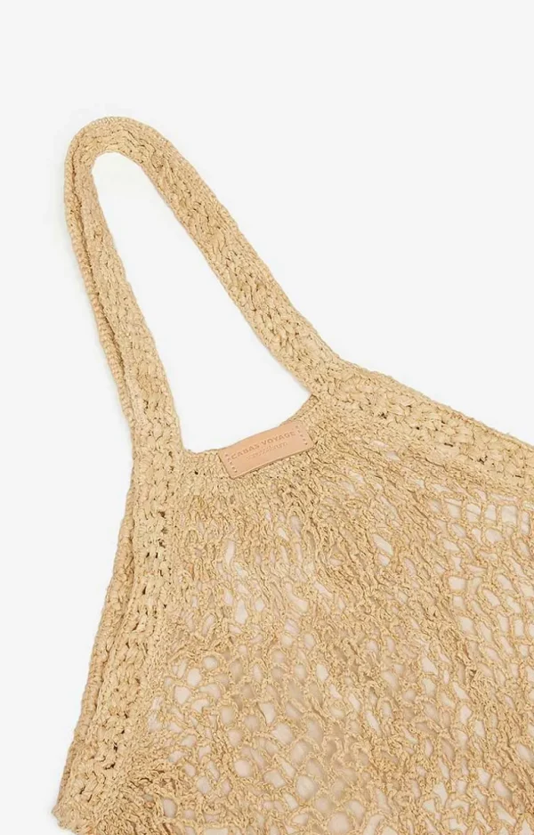 Vanessa Bruno Raffia Fishnet Bag- Raffia