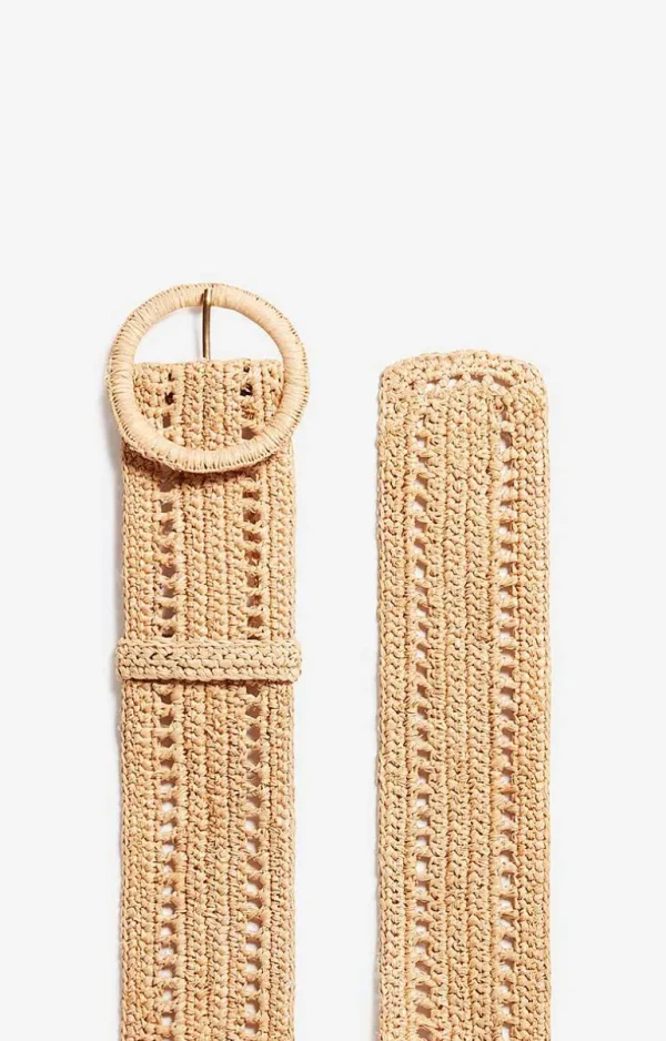 Vanessa Bruno Raffia 65Mm Belt- Raffia