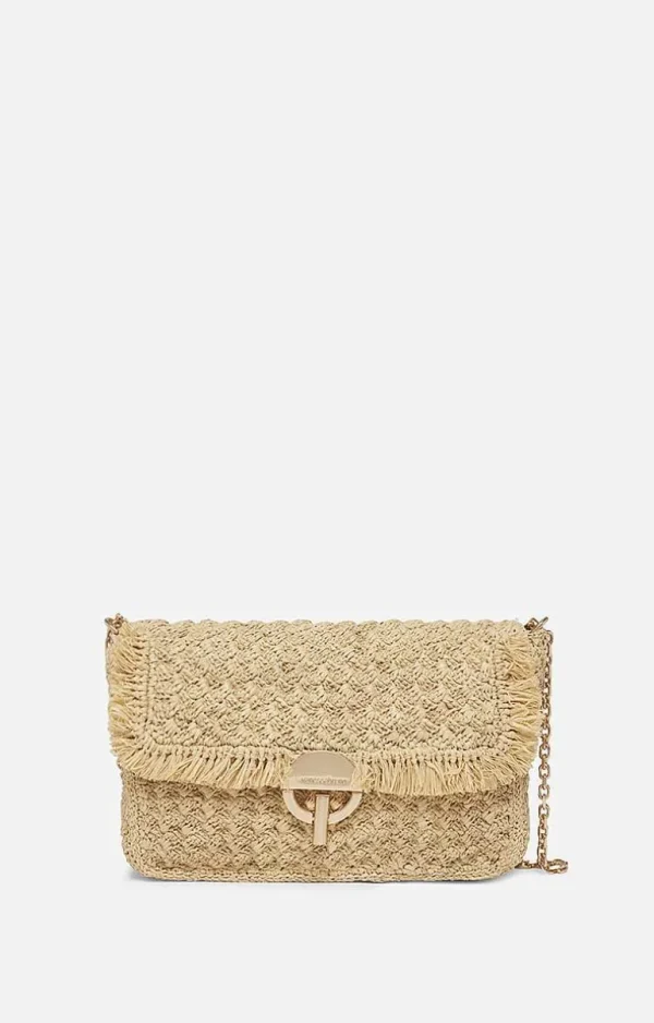 Vanessa Bruno Raffia Moon Bag- Raffia