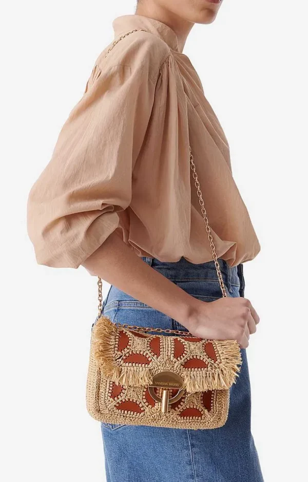 Vanessa Bruno Raffia Moon Bag- Raffia