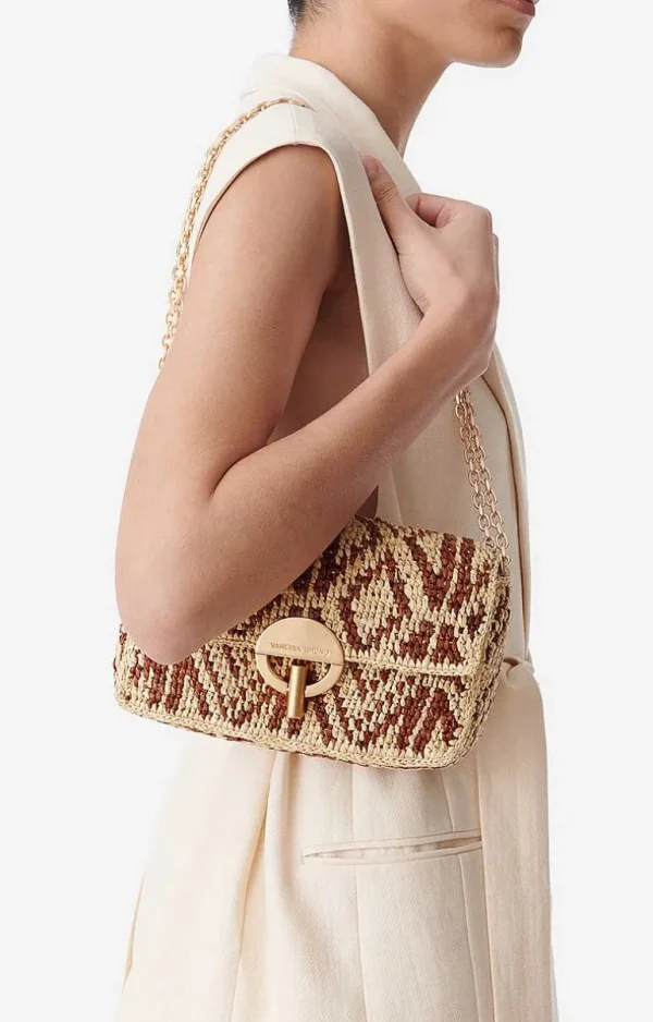 Vanessa Bruno Raffia Moon Bag- Raffia