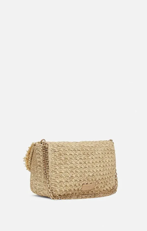 Vanessa Bruno Raffia Moon Bag- Raffia