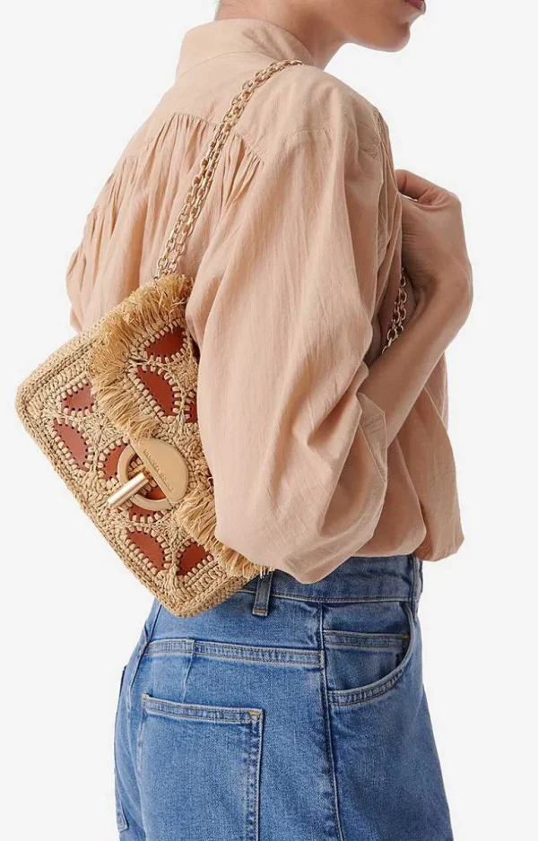 Vanessa Bruno Raffia Moon Bag- Raffia