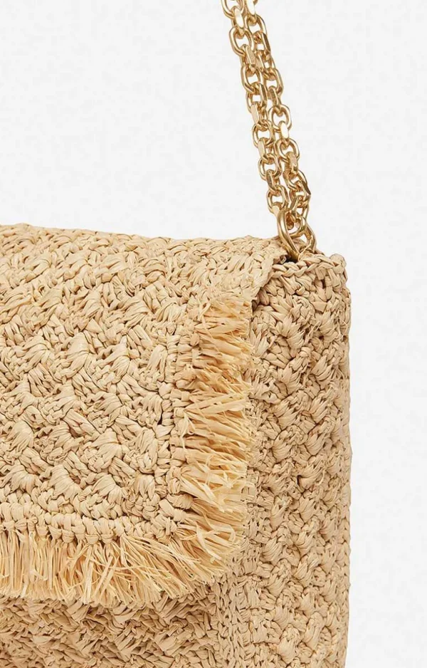 Vanessa Bruno Raffia Moon Bag- Raffia