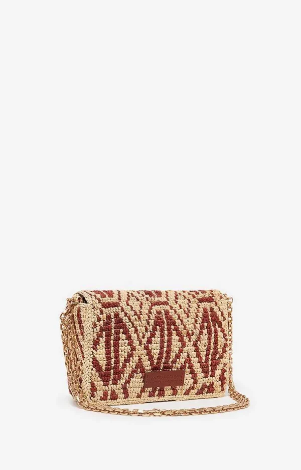 Vanessa Bruno Raffia Moon Bag- Raffia