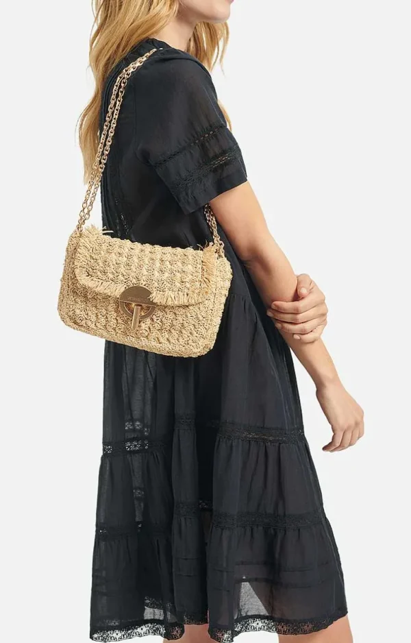 Vanessa Bruno Raffia Moon Bag- Raffia