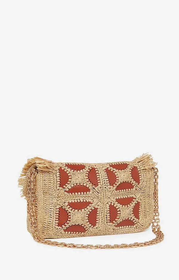 Vanessa Bruno Raffia Moon Bag- Raffia