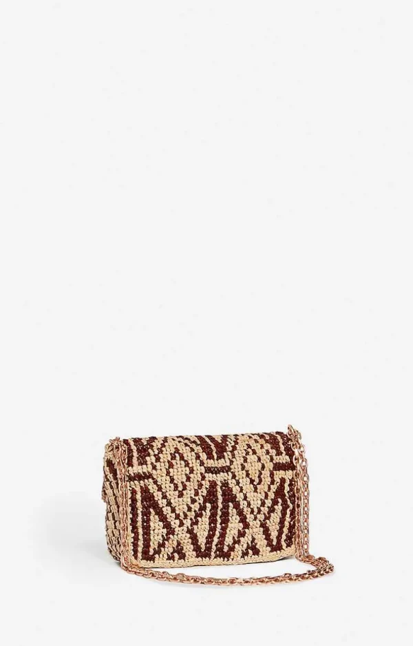 Vanessa Bruno Raffia Nano Moon Bag- Raffia