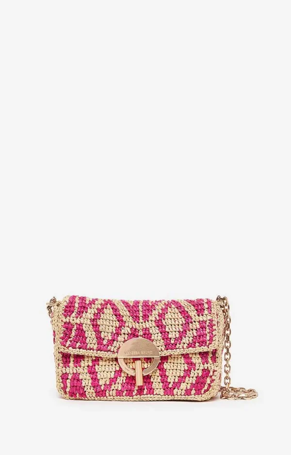 Vanessa Bruno Raffia Nano Moon Bag- Raffia