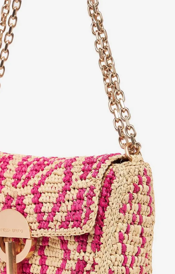 Vanessa Bruno Raffia Nano Moon Bag- Raffia