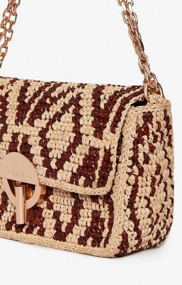 Vanessa Bruno Raffia Nano Moon Bag- Raffia