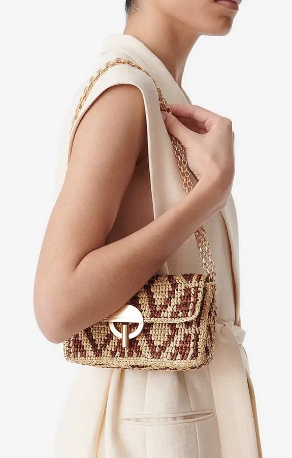 Vanessa Bruno Raffia Nano Moon Bag- Raffia