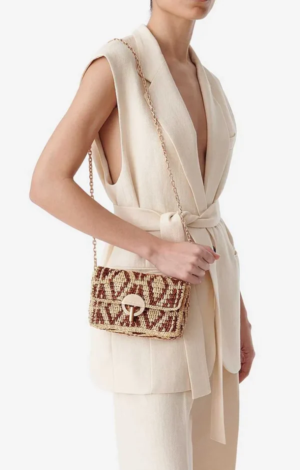 Vanessa Bruno Raffia Nano Moon Bag- Raffia