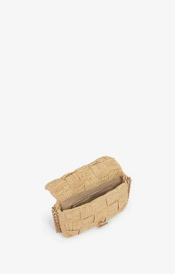 Vanessa Bruno Raffia Small Moon Bag- Raffia