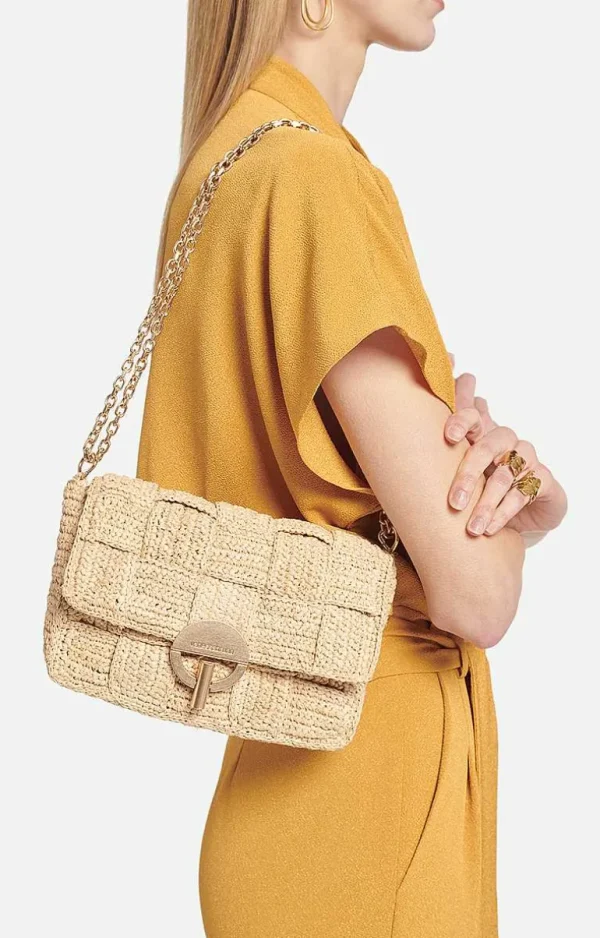 Vanessa Bruno Raffia Small Moon Bag- Raffia