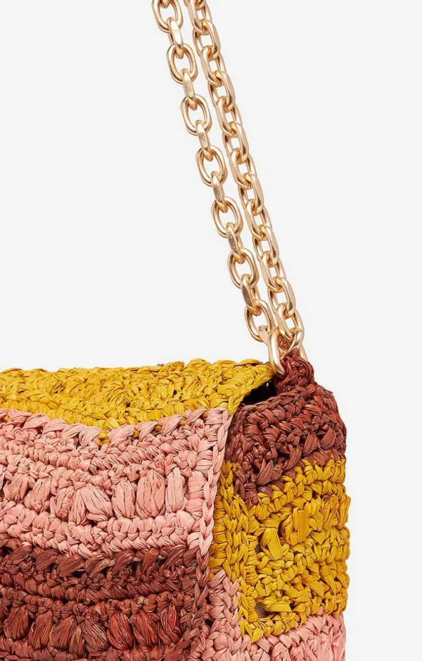 Vanessa Bruno Raffia Small Moon Bag- Raffia