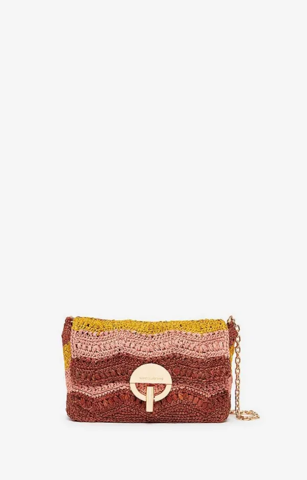 Vanessa Bruno Raffia Small Moon Bag- Raffia