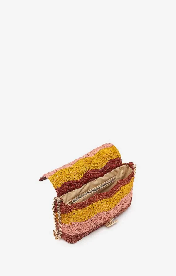 Vanessa Bruno Raffia Small Moon Bag- Raffia