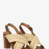 Vanessa Bruno Sandals In Leather & Raffia- Raffia