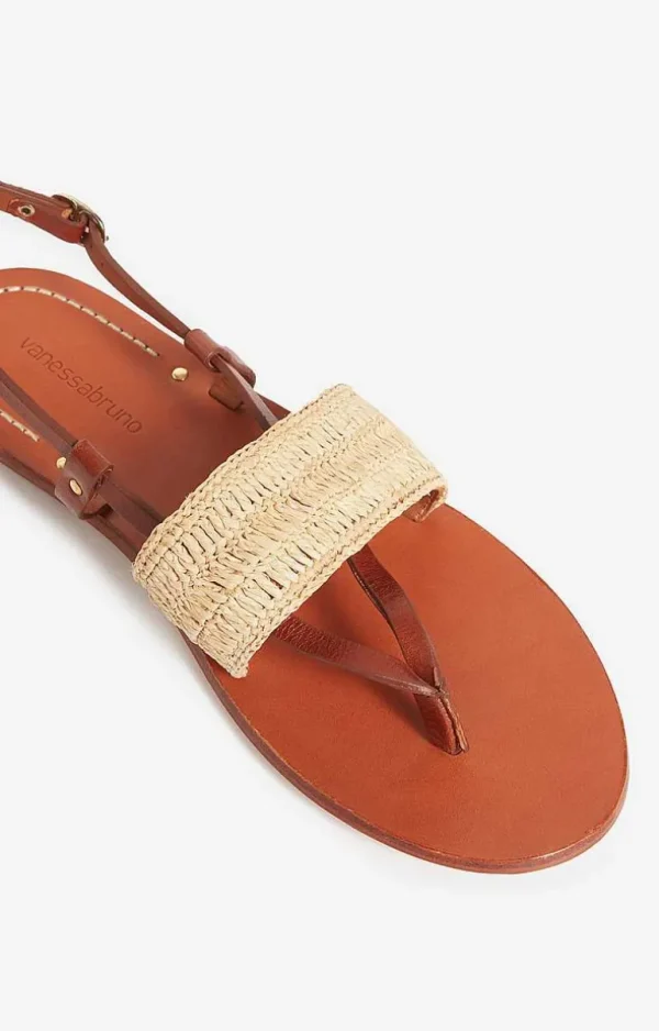 Vanessa Bruno Sandals In Raffia- Raffia