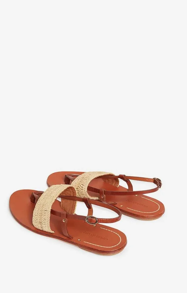 Vanessa Bruno Sandals In Raffia- Raffia