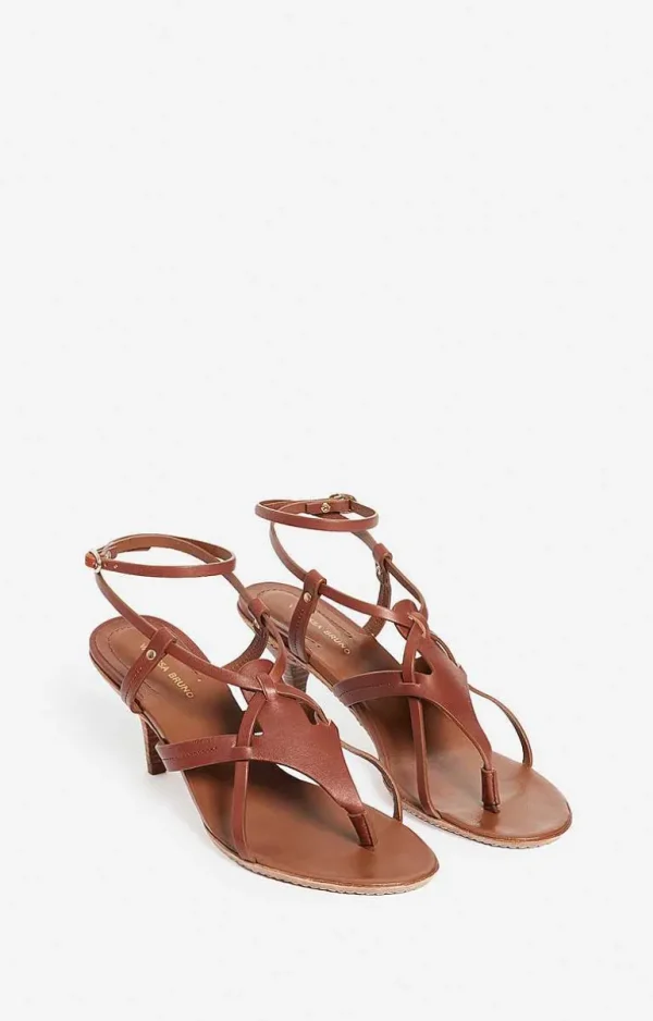 Vanessa Bruno Sandals In Vegetable Tanned Leather- 36 | 37