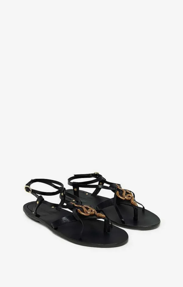 Vanessa Bruno Sandals In Vegetable Tanned Leather- 36 | 37